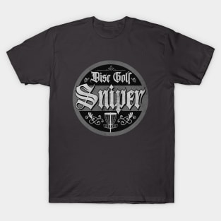 Vintage Grey Disc Golf Sniper T-Shirt